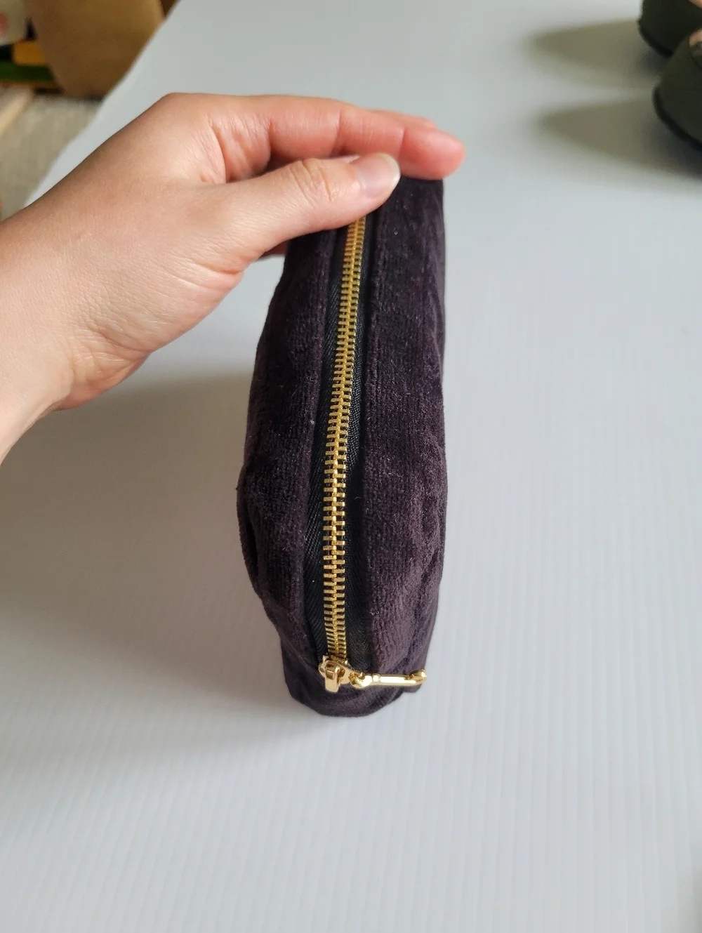 Juicy Couture X Parade Velour Embroidered Makeup Bag Pouch vintage y2k
